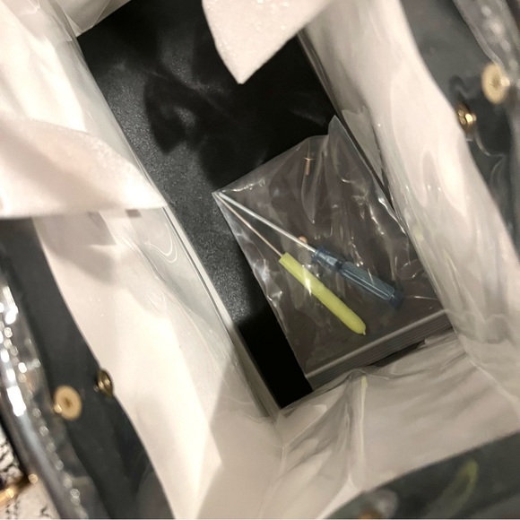 Dior Tote Shopping Tote with PVC Cover & Crossbody Chain Star Dior Star Charm - Picture 11 of 11